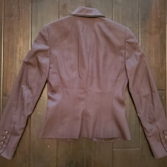 Vintage Tahari Brown Blazer w/ specialty buttons - Picture 3 of 4